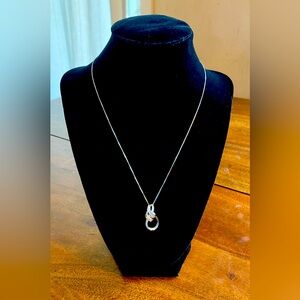 14K and Sterling Silver Pendant Necklace, NIB, Never Worn
